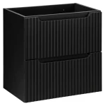Szafka łazienkowa pod umywalkę 60 cm 2 szuflady NOVA BLACK czarny