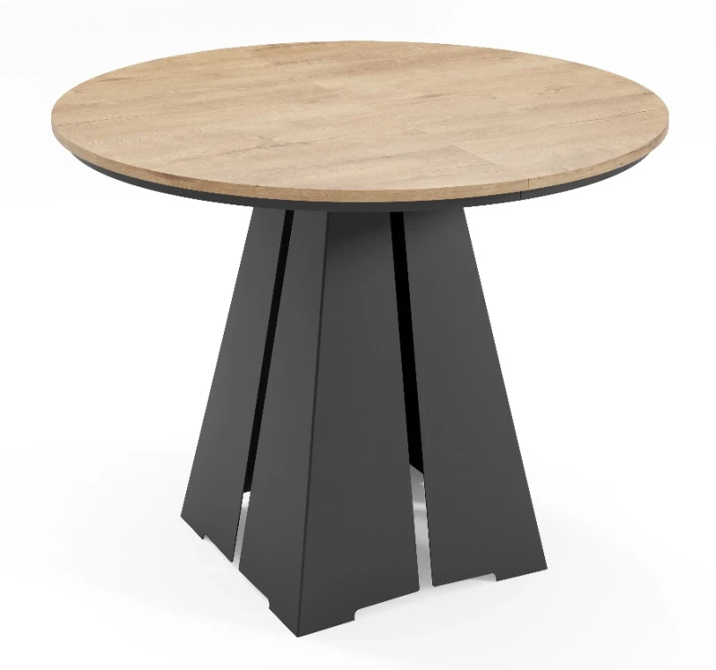 Stół rozkładany Flox 100-180 cm do jadalni salonu okrągły