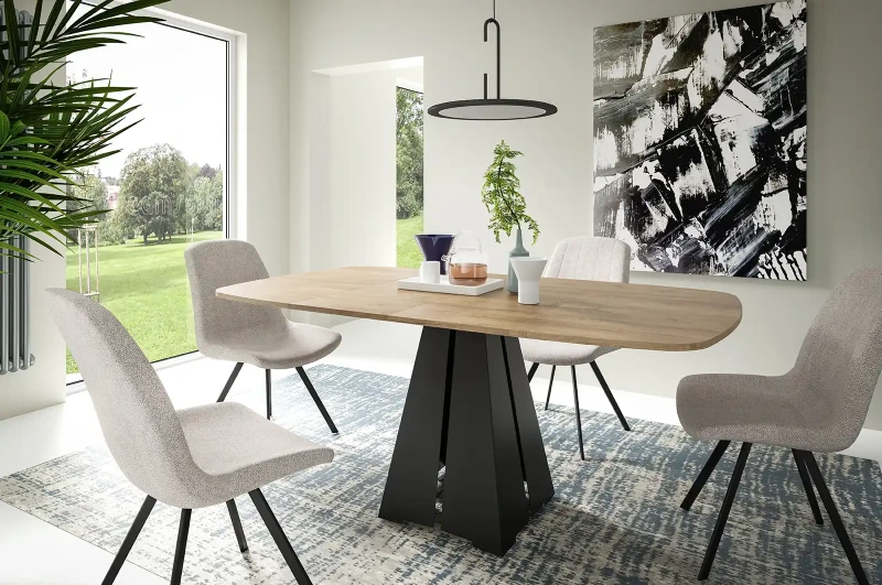 Stół rozkładany Tenor 100-180 cm do jadalni salonu owalny