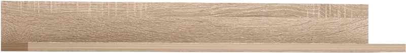 Meblościanka do salonu Berno 204 cm zestaw 4 elementy dąb sonoma jasna/biały mat