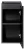Szafka dolna pod blat 30 cm NOVA BLACK czarny
