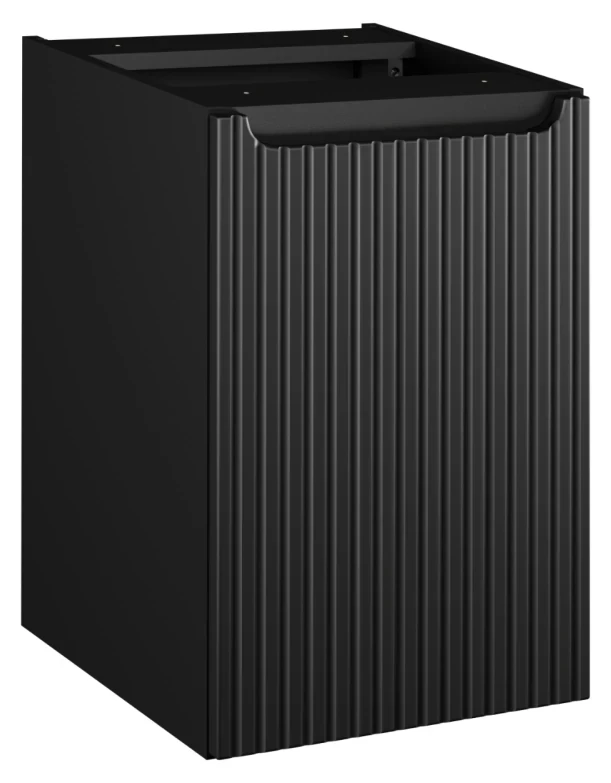 Szafka z koszem na pranie 40 cm NOVA BLACK czarny