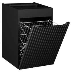 Szafka z koszem na pranie 40 cm NOVA BLACK czarny