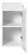 Szafka dolna pod blat 30 cm NOVA WHITE biały