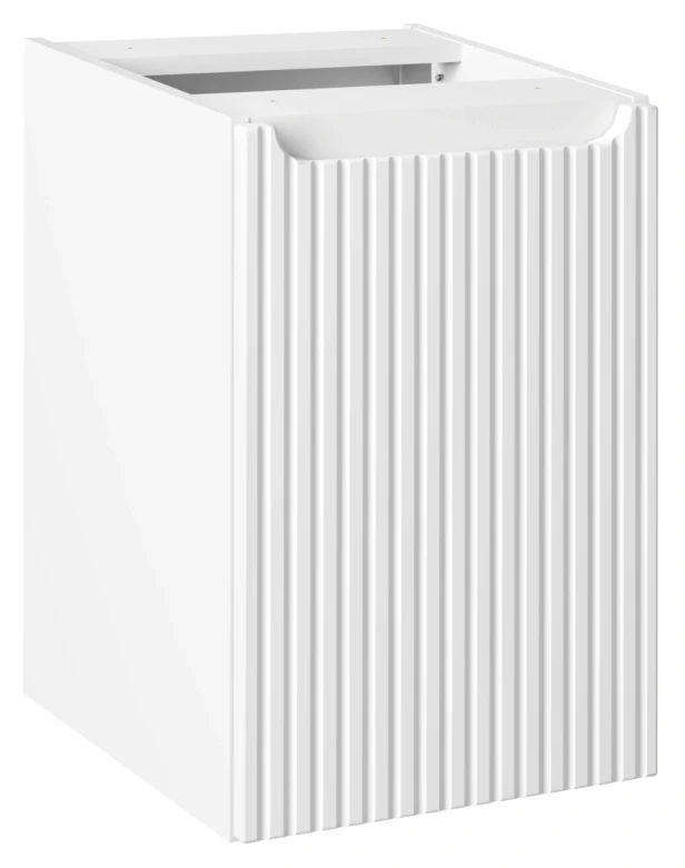 Szafka z koszem na pranie 40 cm NOVA WHITE biały