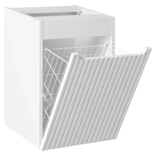 Szafka z koszem na pranie 40 cm NOVA WHITE biały