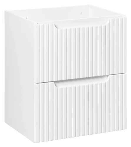 Szafka łazienkowa pod umywalkę 50 cm 2 szuflady NOVA WHITE biały