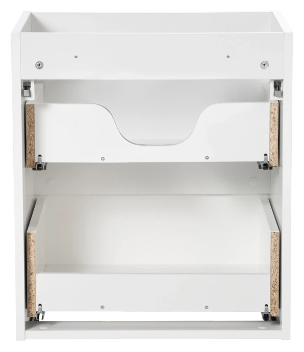 Szafka łazienkowa pod umywalkę 50 cm 2 szuflady NOVA WHITE biały
