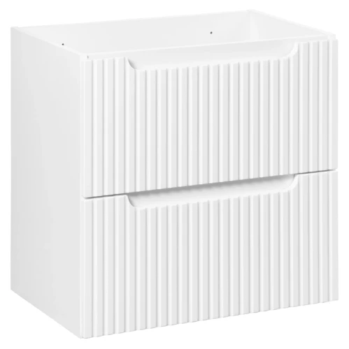 Szafka łazienkowa pod umywalkę 60 cm 2 szuflady NOVA WHITE biały