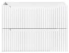 Szafka łazienkowa pod umywalkę 80 cm 2 szuflady NOVA WHITE biały