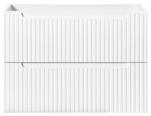 Szafka łazienkowa pod umywalkę 80 cm 2 szuflady NOVA WHITE biały