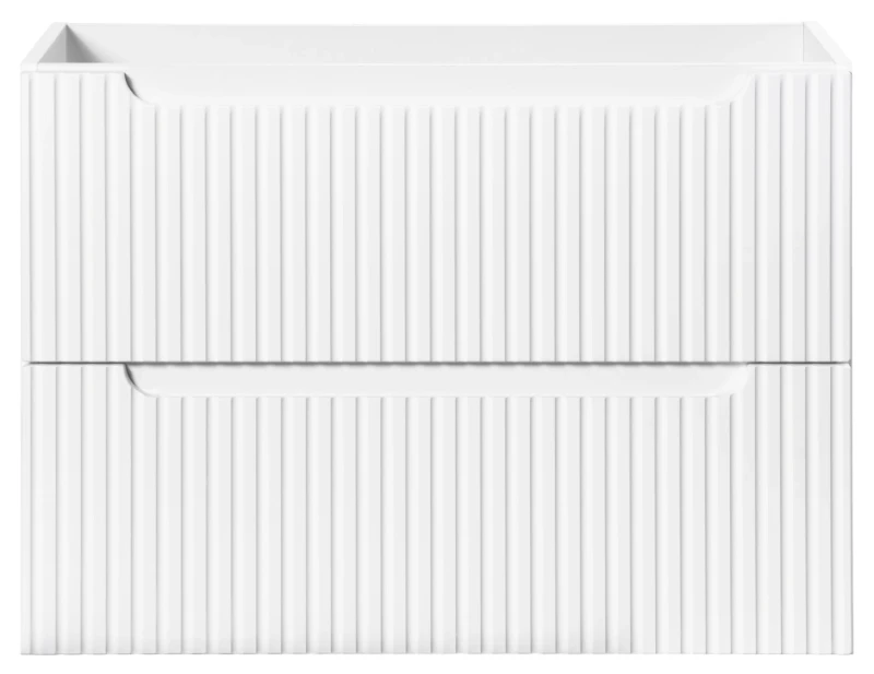 Szafka łazienkowa pod umywalkę 80 cm 2 szuflady NOVA WHITE biały