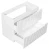 Szafka łazienkowa pod umywalkę 80 cm 2 szuflady NOVA WHITE biały