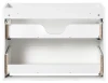 Szafka łazienkowa pod umywalkę 80 cm 2 szuflady NOVA WHITE biały