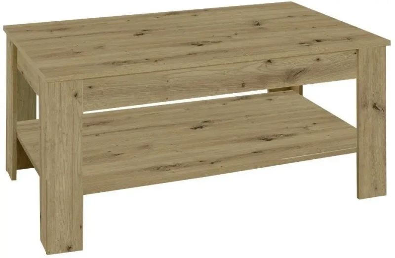 Stolik kawowy do salonu Midi 110 cm z półką dąb artisan