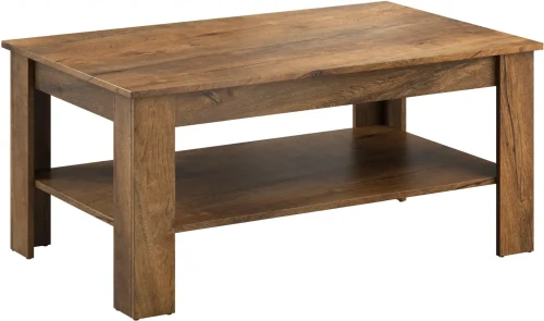 Stolik kawowy do salonu Midi 110 cm z półką dąb burbon