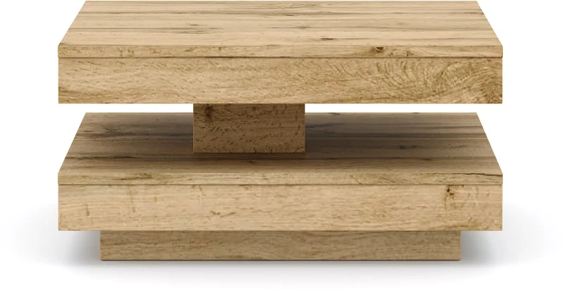 Stolik kawowy Pico 67 cm z obrotowym blatem dąb wotan