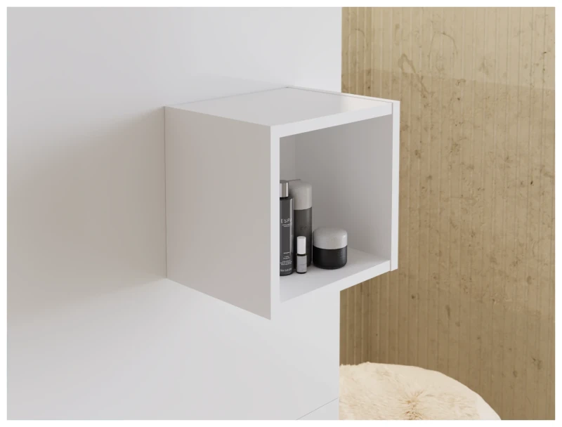 Regał górny qubik NOVA WHITE biały