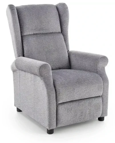 Fotel wypoczynkowy Agustin rozkładany z podnóżkiem do salonu popiel