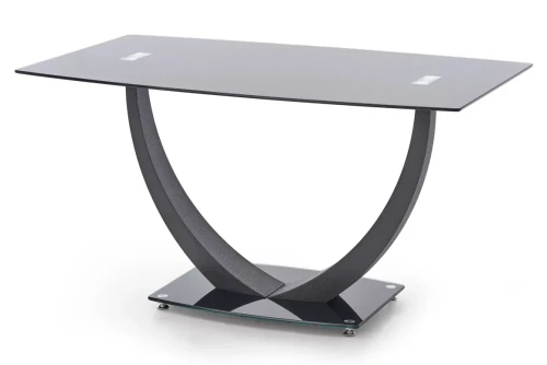 Stół Anton 140 cm szklany do jadalni czarny