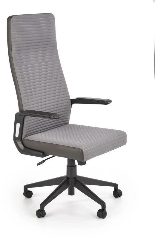 Fotel gabinetowy Arezzo obrotowy do biura popielaty
