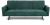 Sofa tapicerowana Armando 192 cm ciemny zielony