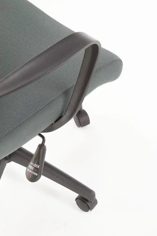 Fotel gabinetowy Arsen obrotowy z funkcją regulacji zagłówka popielaty