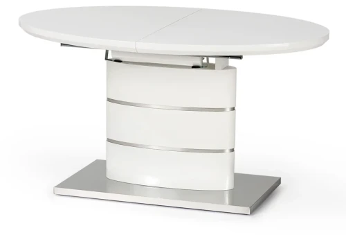 Stół rozkładany Aspen do jadalni biały połysk