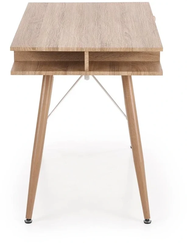 Biurko B34 z szufladą biały/dąb sonoma