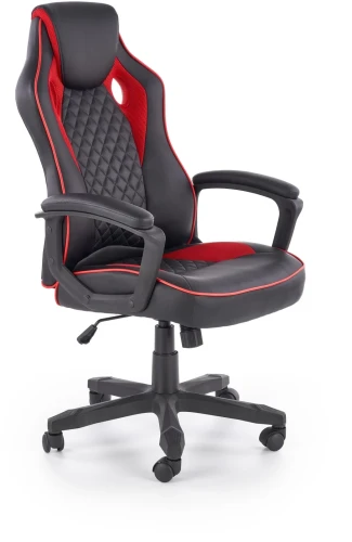 Fotel obrotowy Baffin do biura czarny / czerwony