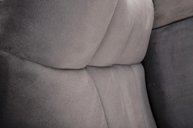 Fotel bujany Bazalto uszak wypoczynkowy welurowy do salonu popiel