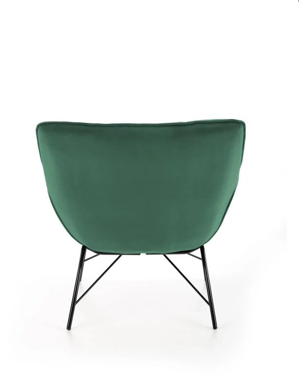 Fotel wypoczynkowy Belton do salonu ciemny zielony