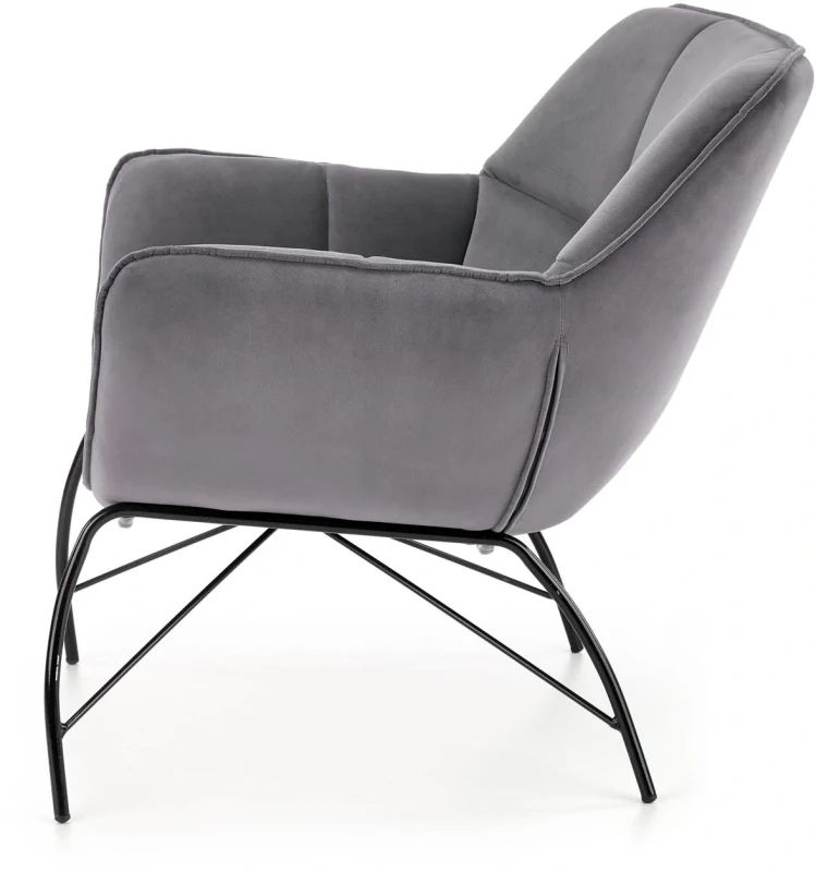 Fotel wypoczynkowy Belton do salonu popielaty