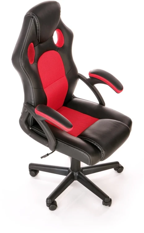 Fotel gamingowy Berkel obrotowy czarny/czerwony
