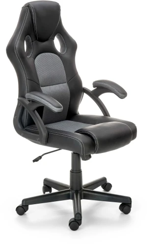 Fotel gamingowy Berkel obrotowy czarny/popielaty