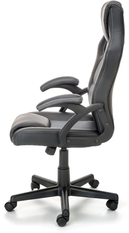 Fotel gamingowy Berkel obrotowy czarny/popielaty