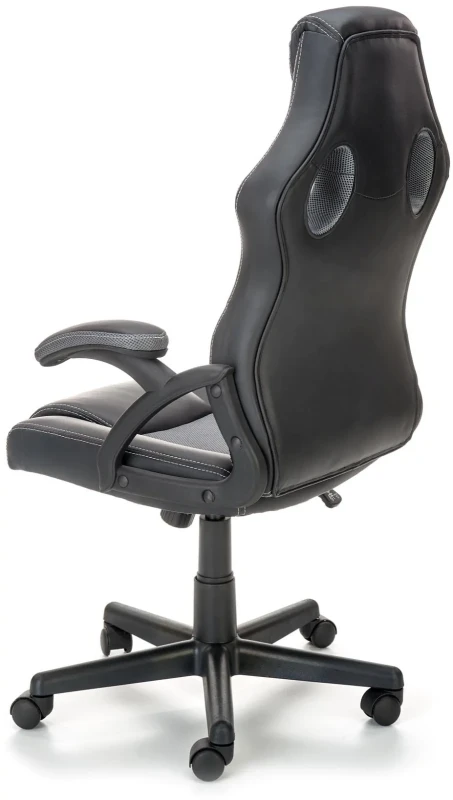 Fotel gamingowy Berkel obrotowy czarny/popielaty