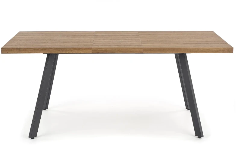 Stół rozkładany Berlin 140-180 cm blat orzechowy/czarny