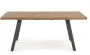 Stół rozkładany Berlin 140-180 cm blat orzechowy/czarny