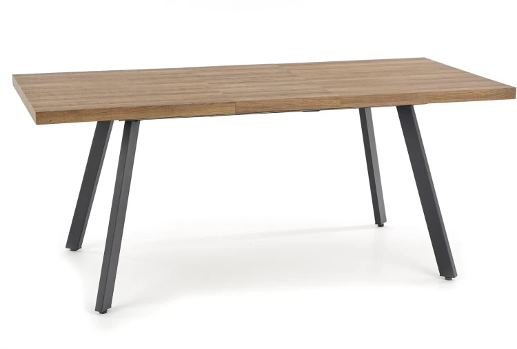 Stół rozkładany Berlin 140-180 cm blat orzechowy/czarny