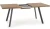 Stół rozkładany Berlin 140-180 cm blat orzechowy/czarny