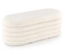 Ławka tapicerowana Bliss 105 cm z pojemnikiem kremowa
