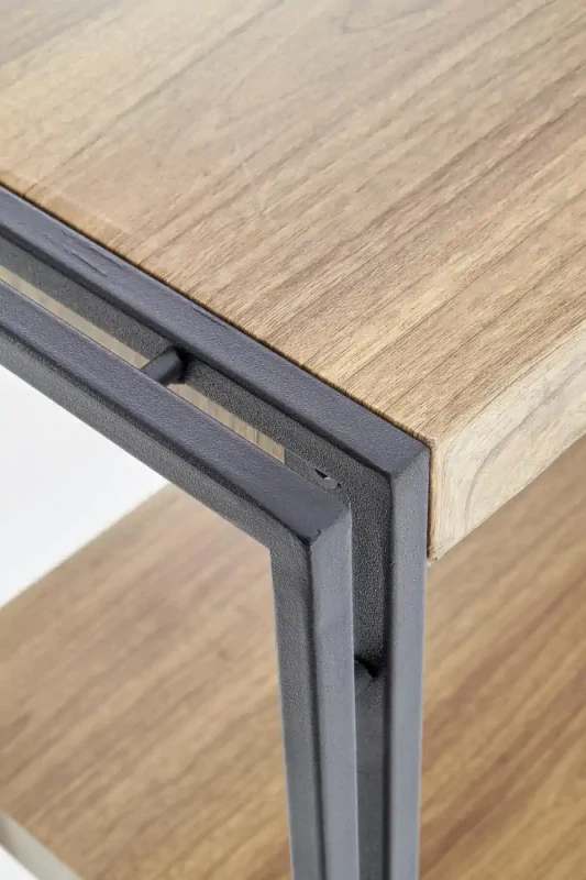 Regał Bolivar REG1 do salonu dąb złoty/czarny