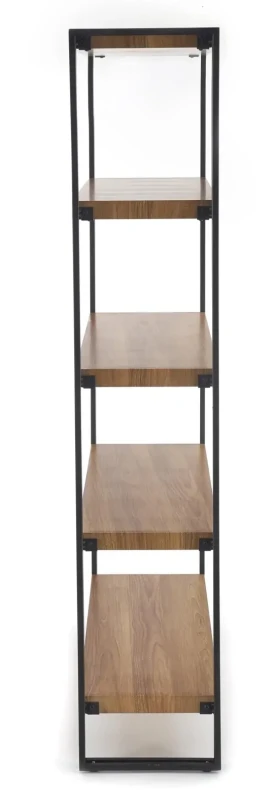 Regał Bolivar REG2 do salonu dąb złoty/czarny