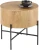 Ława okrągła Brooklyn-S 45 cm do salonu dąb naturalny/czarny