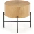 Ława okrągła Brooklyn-S 45 cm do salonu dąb naturalny/czarny