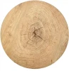 Ława okrągła Brooklyn-S 45 cm do salonu dąb naturalny/czarny