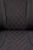 Fotel wypoczynkowy Camaro z podnóżkiem do salonu czarny/czerwony