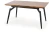 Stół rozkładany Cambell 140 - 180 cm dąb naturalny/czarny