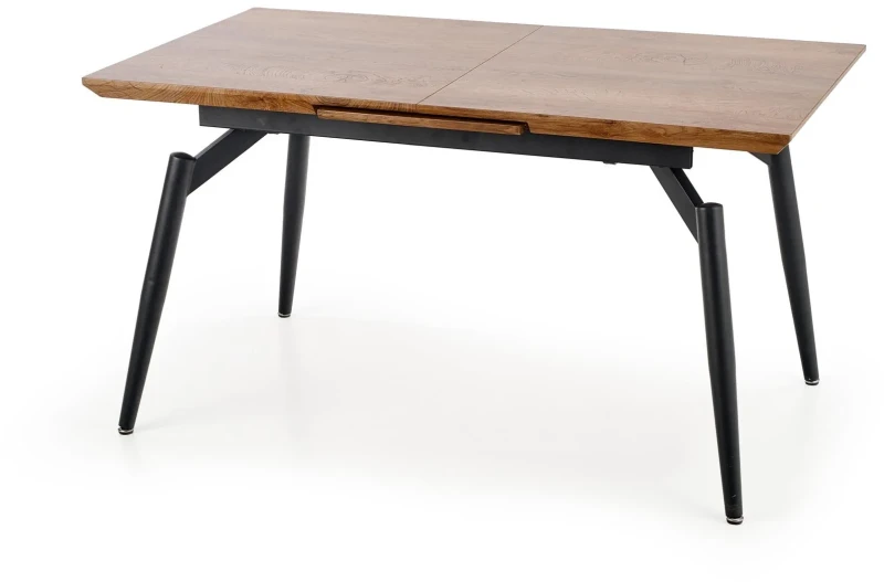 Stół rozkładany Cambell 140 - 180 cm dąb naturalny/czarny